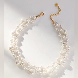 Anthropologie Layered Assorted Pearl Necklace | NWT